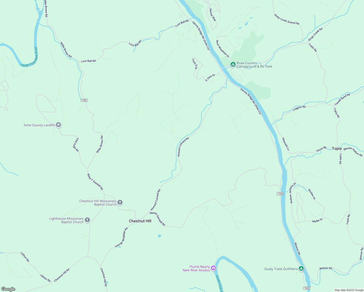 map of restaurants, bars, coffee shops, grocery stores, and more near 1070 Howard Colvard Road in Crumpler