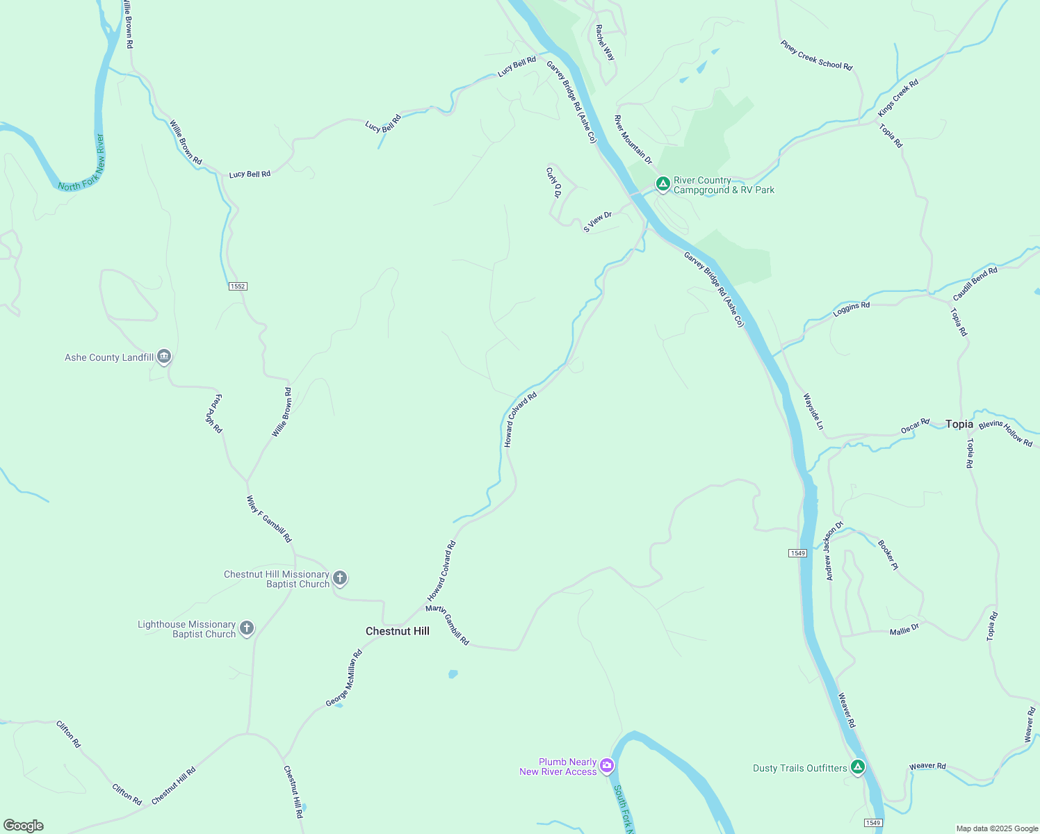 map of restaurants, bars, coffee shops, grocery stores, and more near 1070 Howard Colvard Road in Crumpler