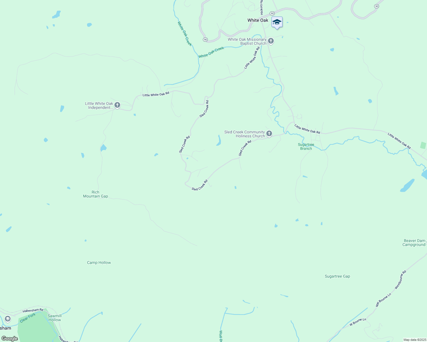 map of restaurants, bars, coffee shops, grocery stores, and more near 504 Sled Creek Road in Duff
