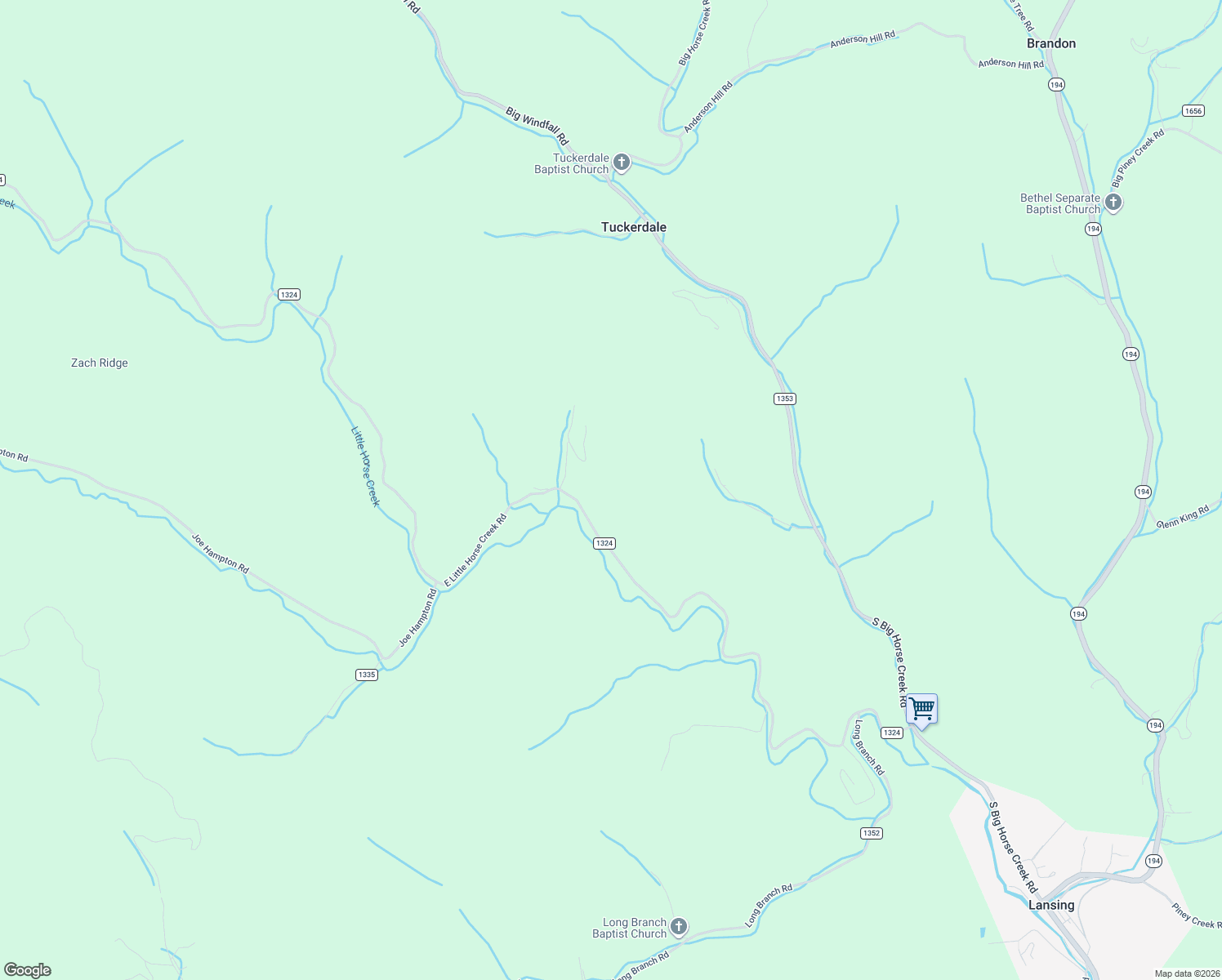map of restaurants, bars, coffee shops, grocery stores, and more near 1780 East Little Horse Creek Road in Lansing