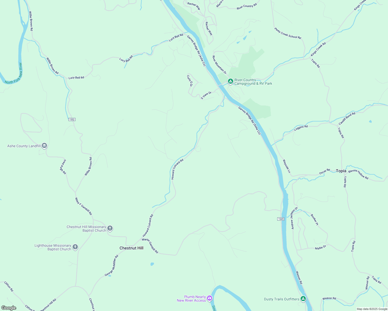 map of restaurants, bars, coffee shops, grocery stores, and more near 1220 Howard Colvard Road in Crumpler