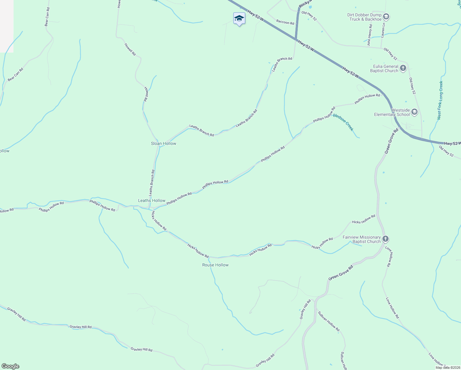 map of restaurants, bars, coffee shops, grocery stores, and more near 9464 Phillips Hollow Road in Westmoreland