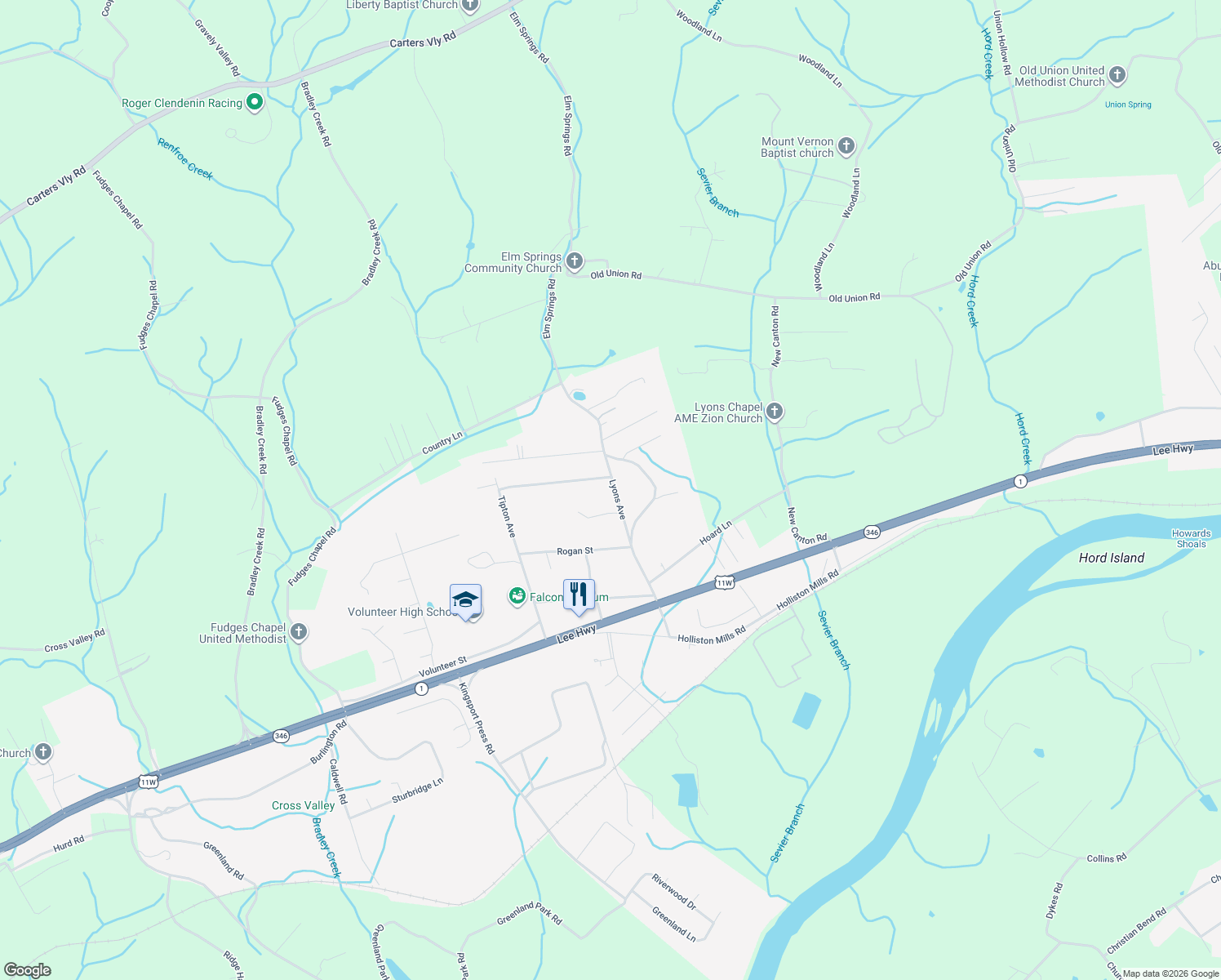 map of restaurants, bars, coffee shops, grocery stores, and more near 321 Lyons Ave in Church Hill