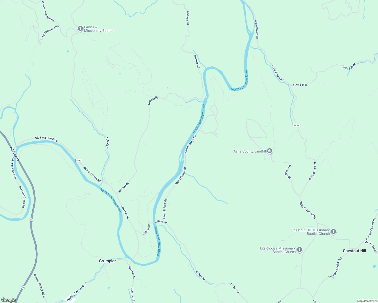 map of restaurants, bars, coffee shops, grocery stores, and more near 884 Albert Phipps Road in Crumpler