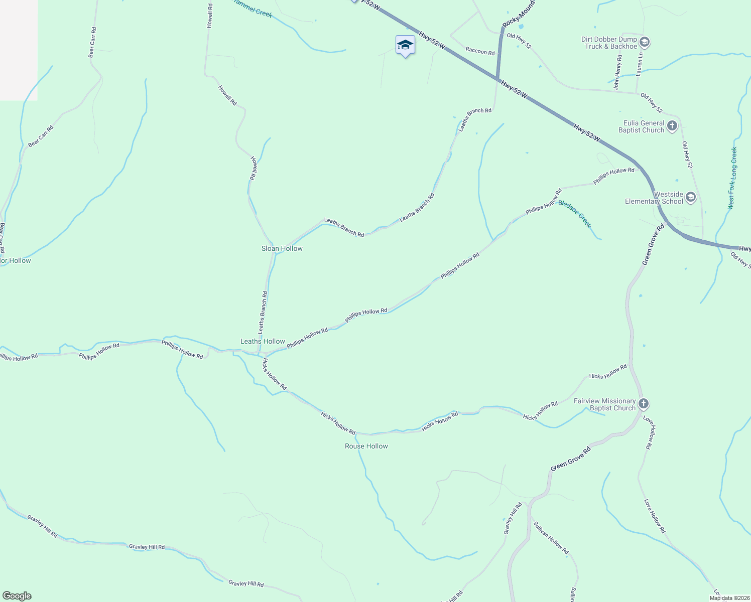 map of restaurants, bars, coffee shops, grocery stores, and more near 9464 Phillips Hollow Road in Westmoreland