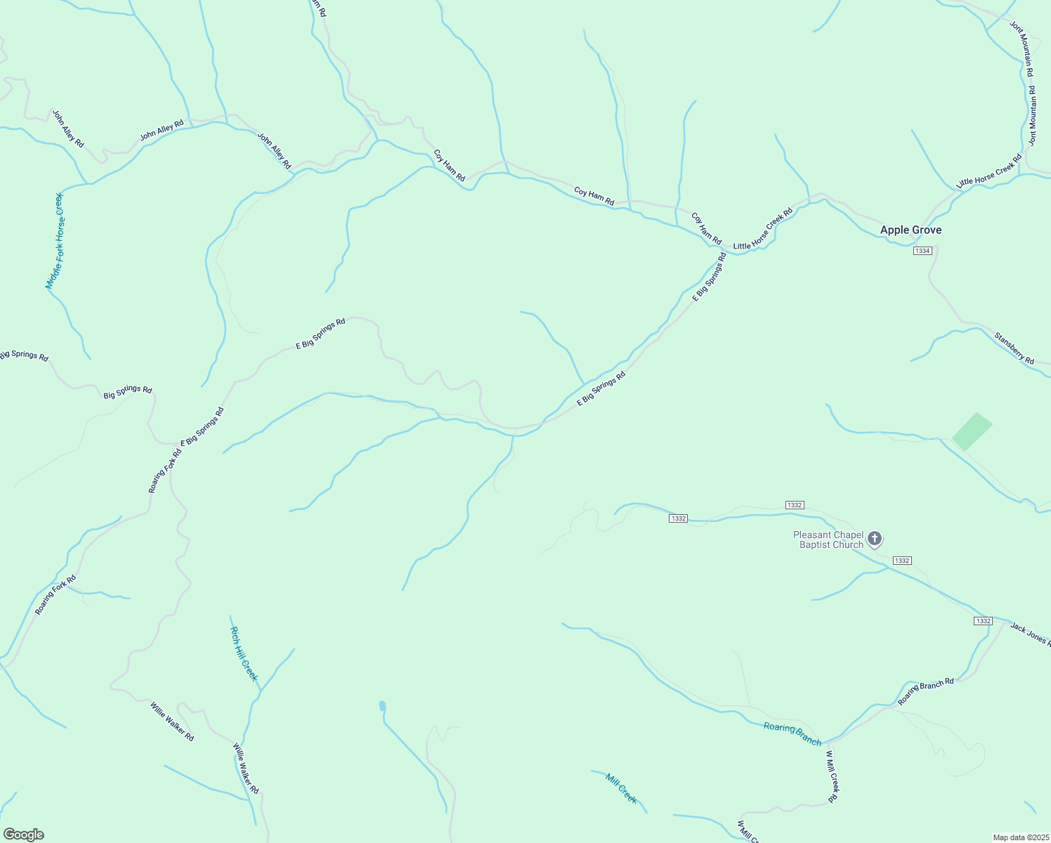map of restaurants, bars, coffee shops, grocery stores, and more near 1032 East Big Springs Road in Lansing