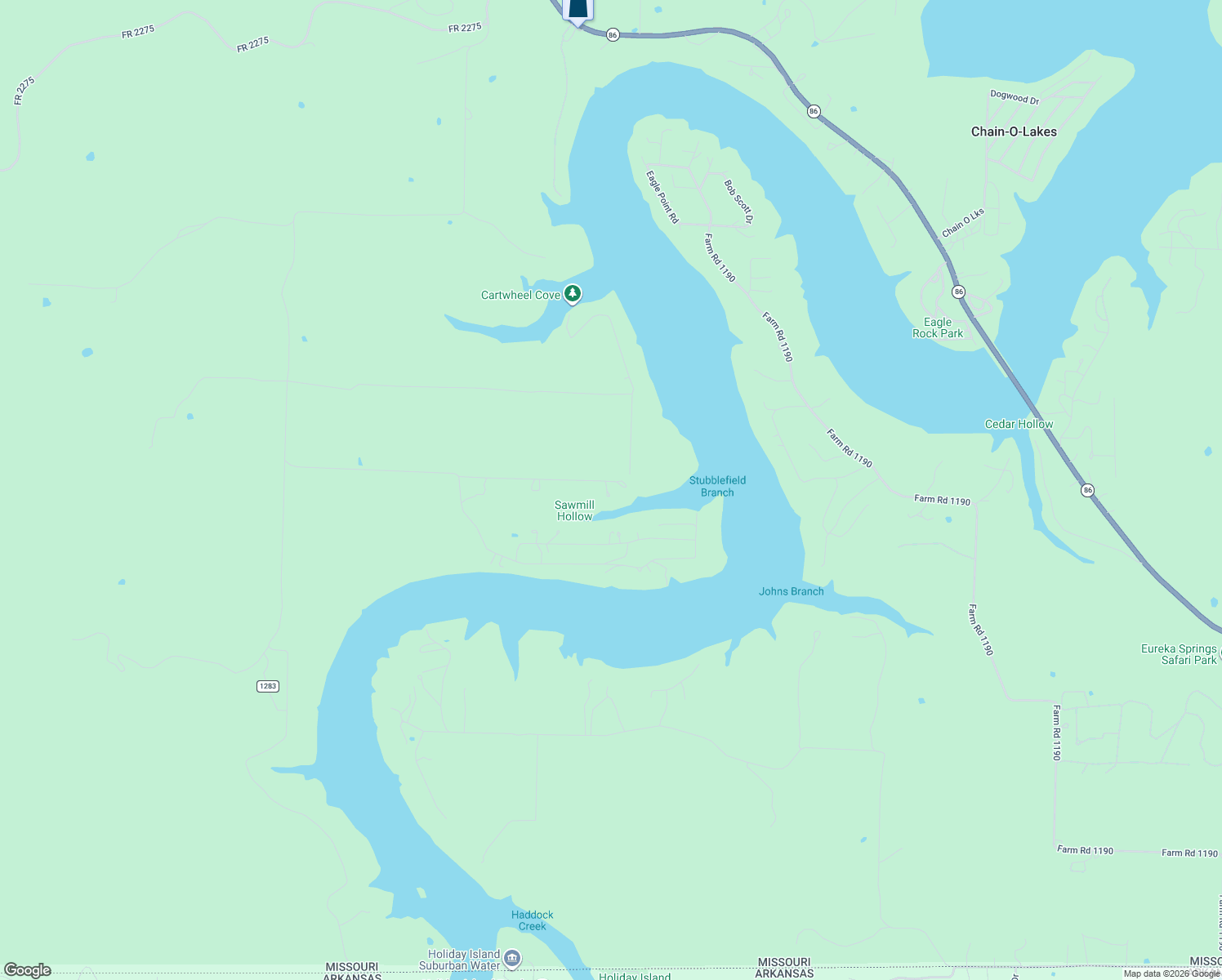 map of restaurants, bars, coffee shops, grocery stores, and more near 18507 Cougar Lane in Eagle Rock