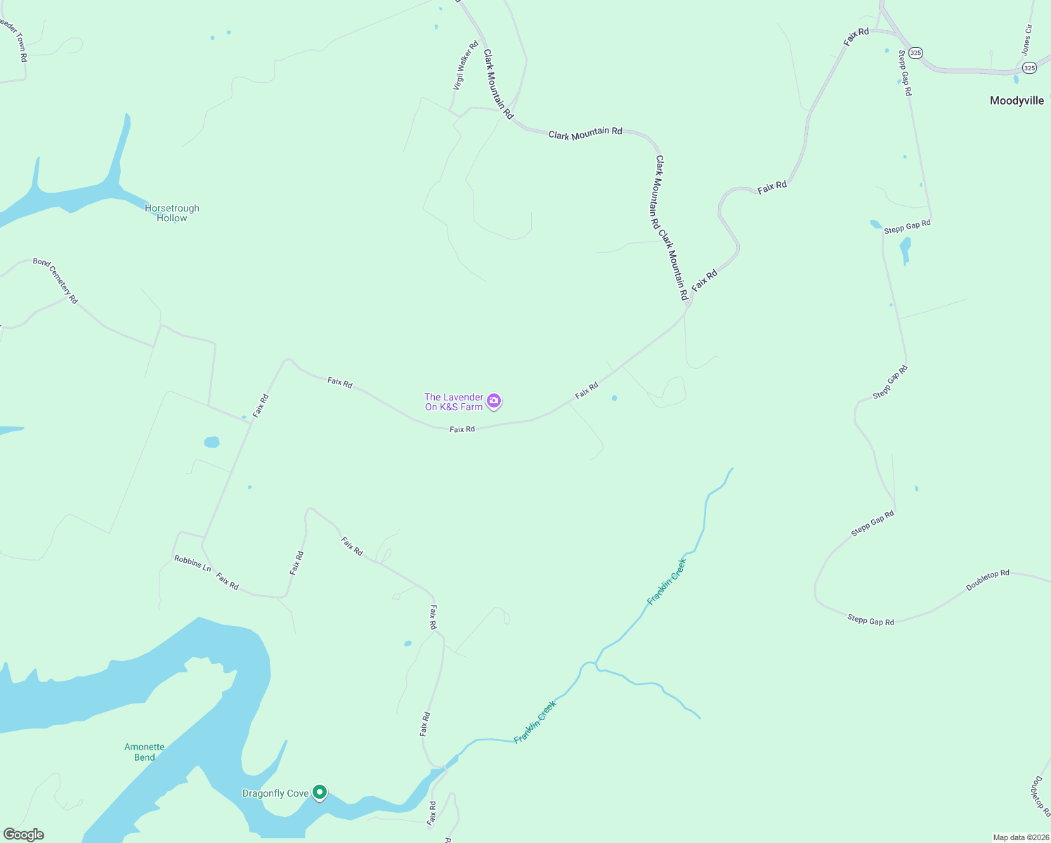 map of restaurants, bars, coffee shops, grocery stores, and more near 8515 Faix Rd in Byrdstown
