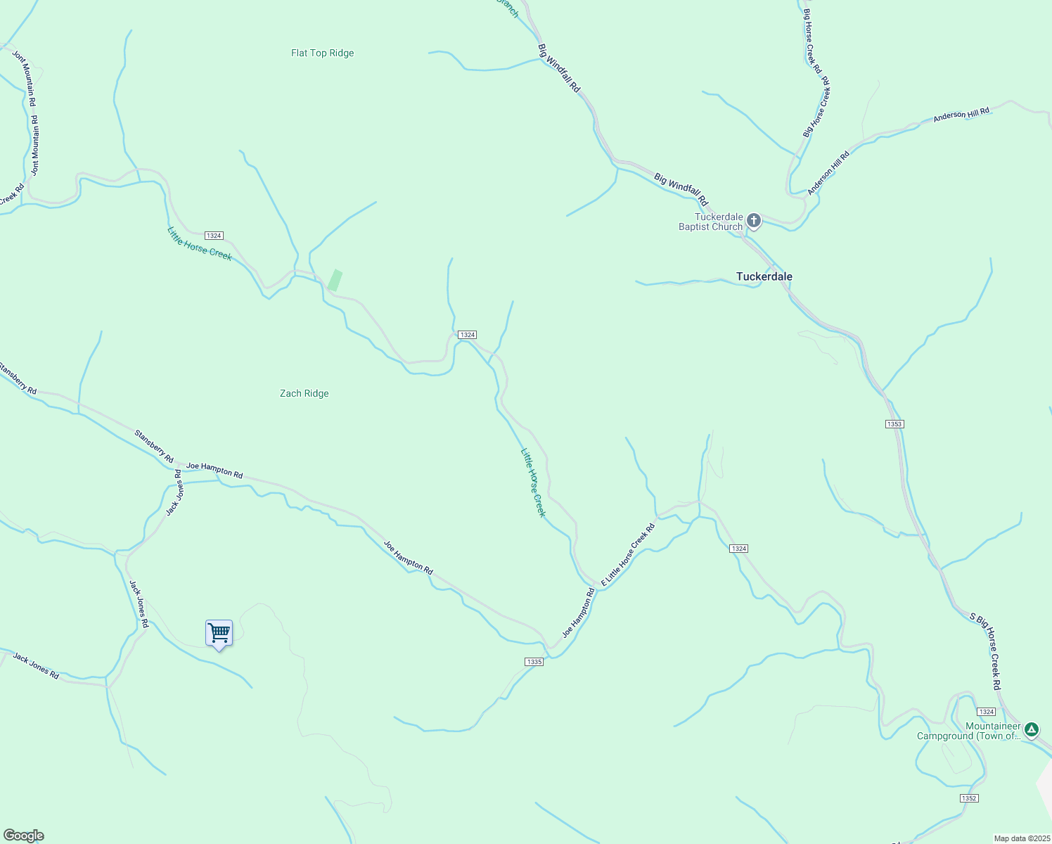map of restaurants, bars, coffee shops, grocery stores, and more near 3026 East Little Horse Creek Road in Lansing