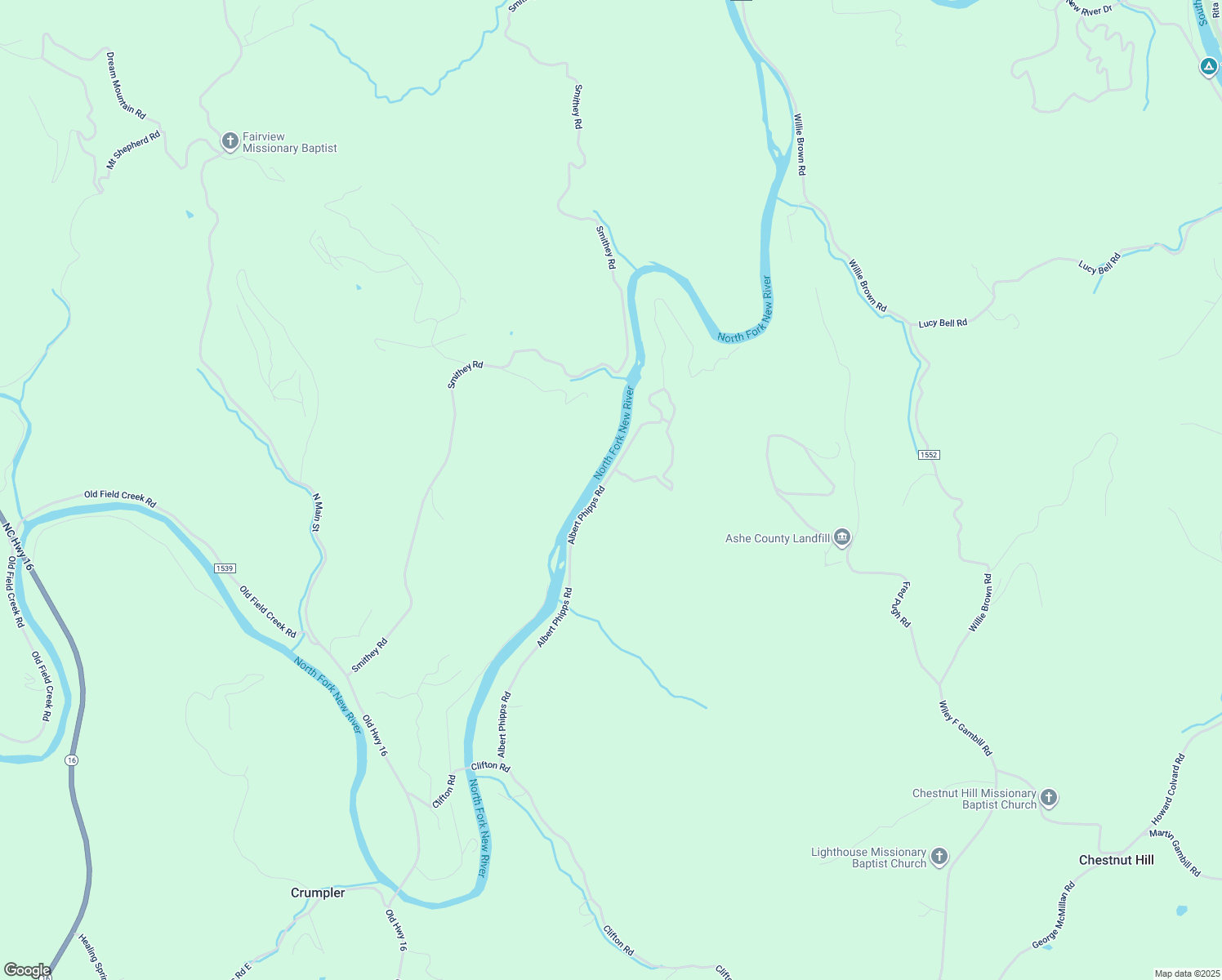 map of restaurants, bars, coffee shops, grocery stores, and more near 1102 Albert Phipps Road in Crumpler