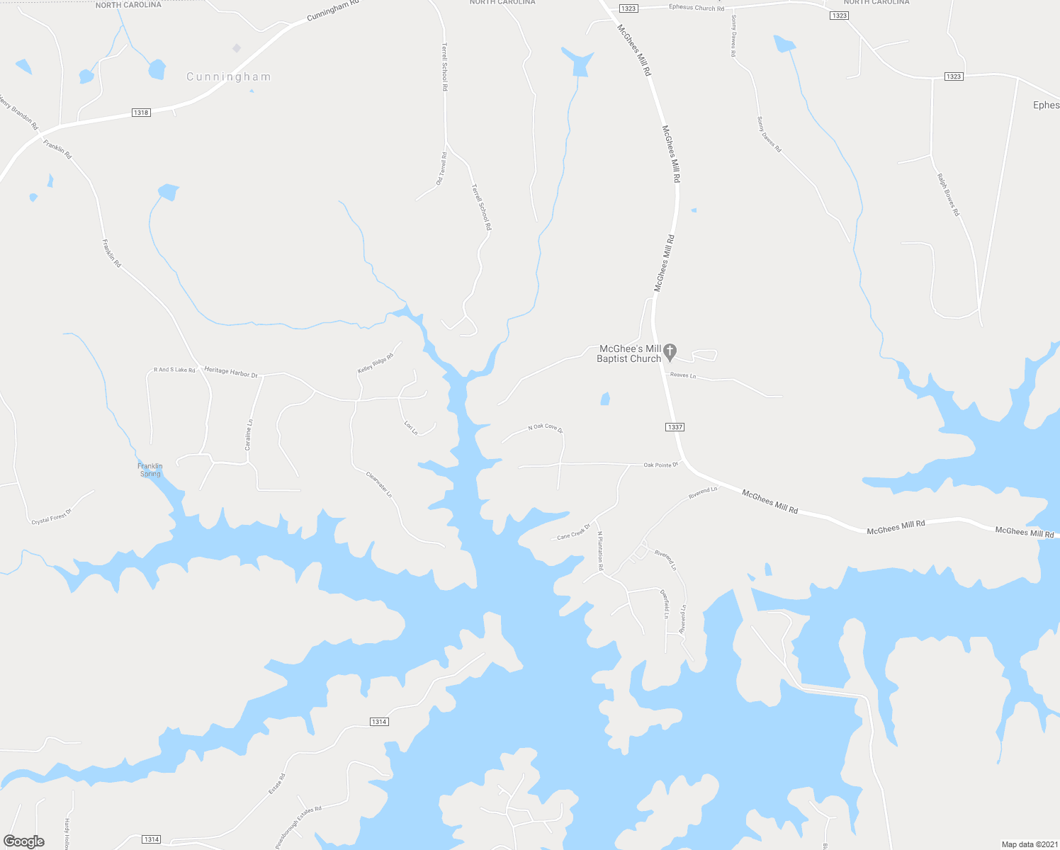 map of restaurants, bars, coffee shops, grocery stores, and more near 488 North Plantation Road in Semora