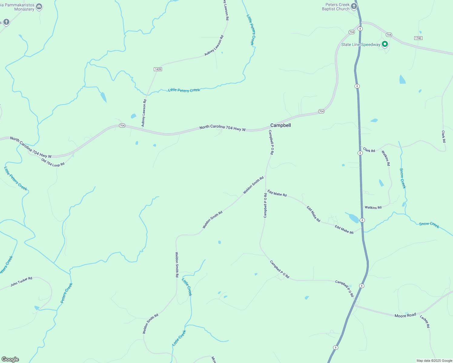 map of restaurants, bars, coffee shops, grocery stores, and more near in Lawsonville