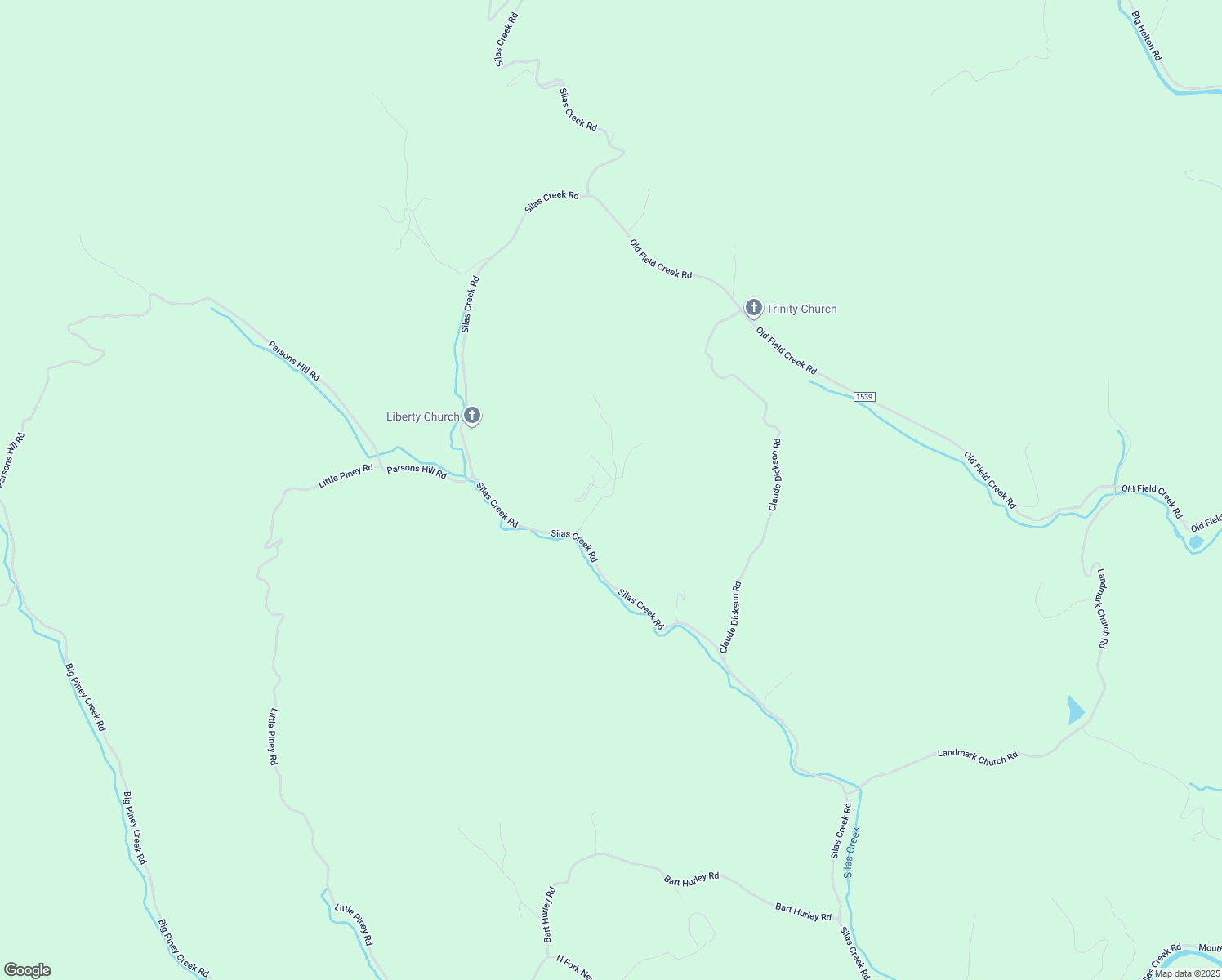map of restaurants, bars, coffee shops, grocery stores, and more near 253 A L Blevins Road in Grassy Creek