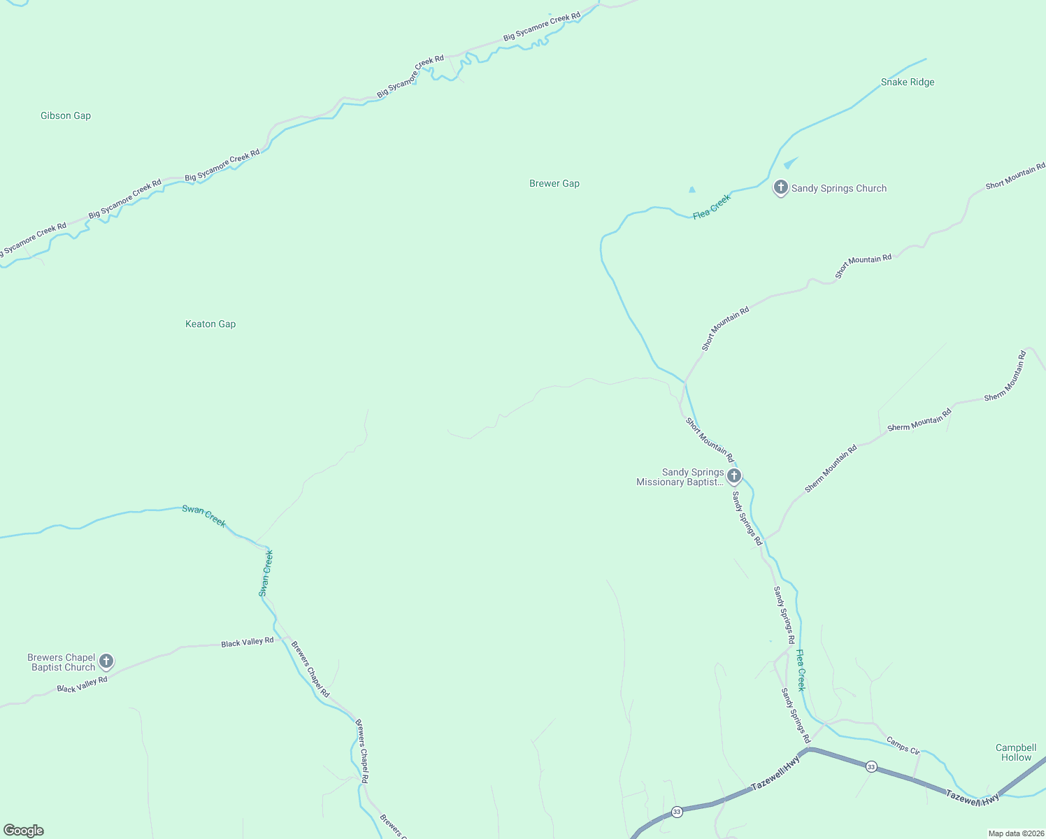 map of restaurants, bars, coffee shops, grocery stores, and more near 421 Grouse Run Road in Sneedville