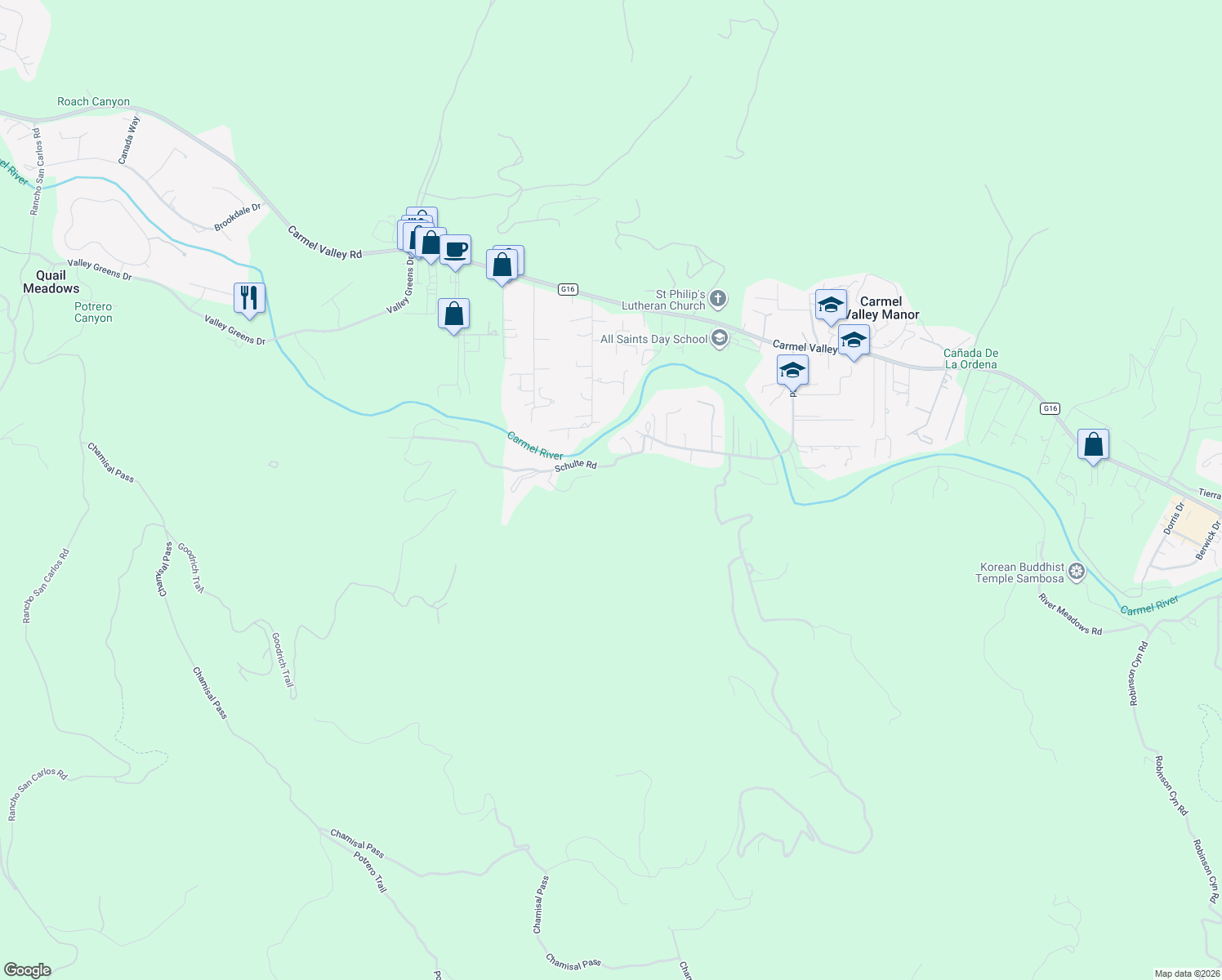 map of restaurants, bars, coffee shops, grocery stores, and more near 27635 Schulte Road in Carmel