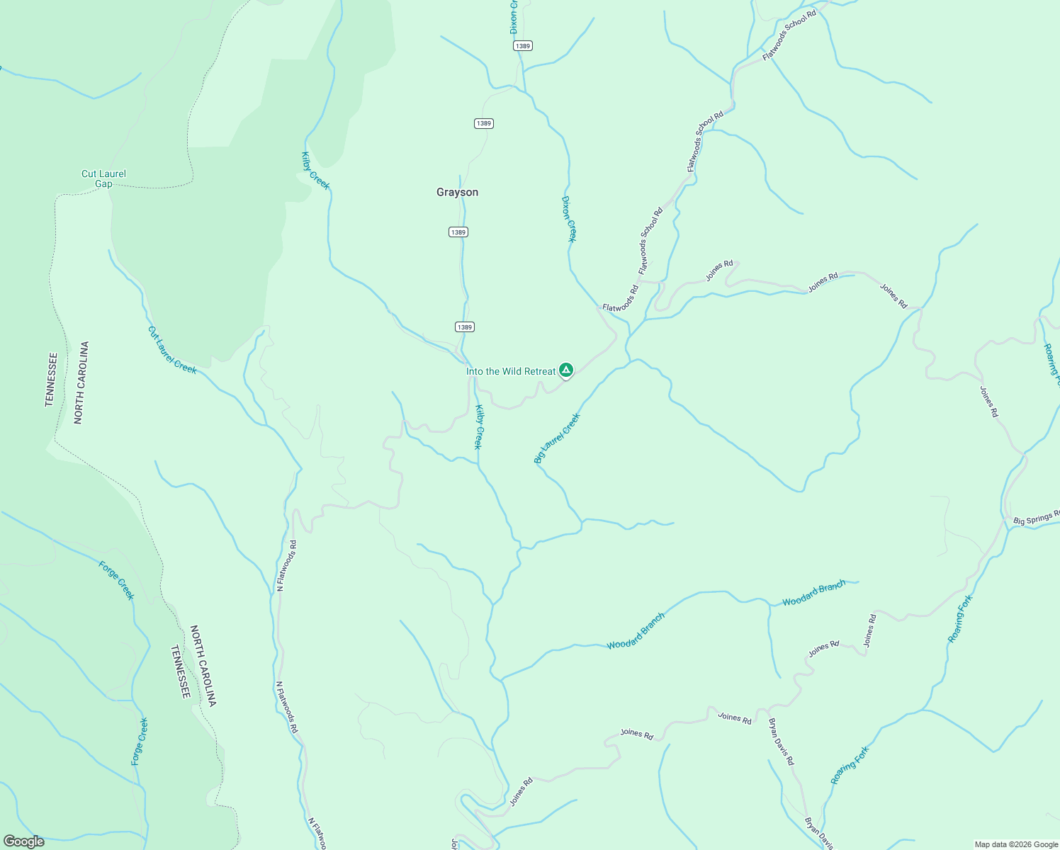 map of restaurants, bars, coffee shops, grocery stores, and more near in Grayson