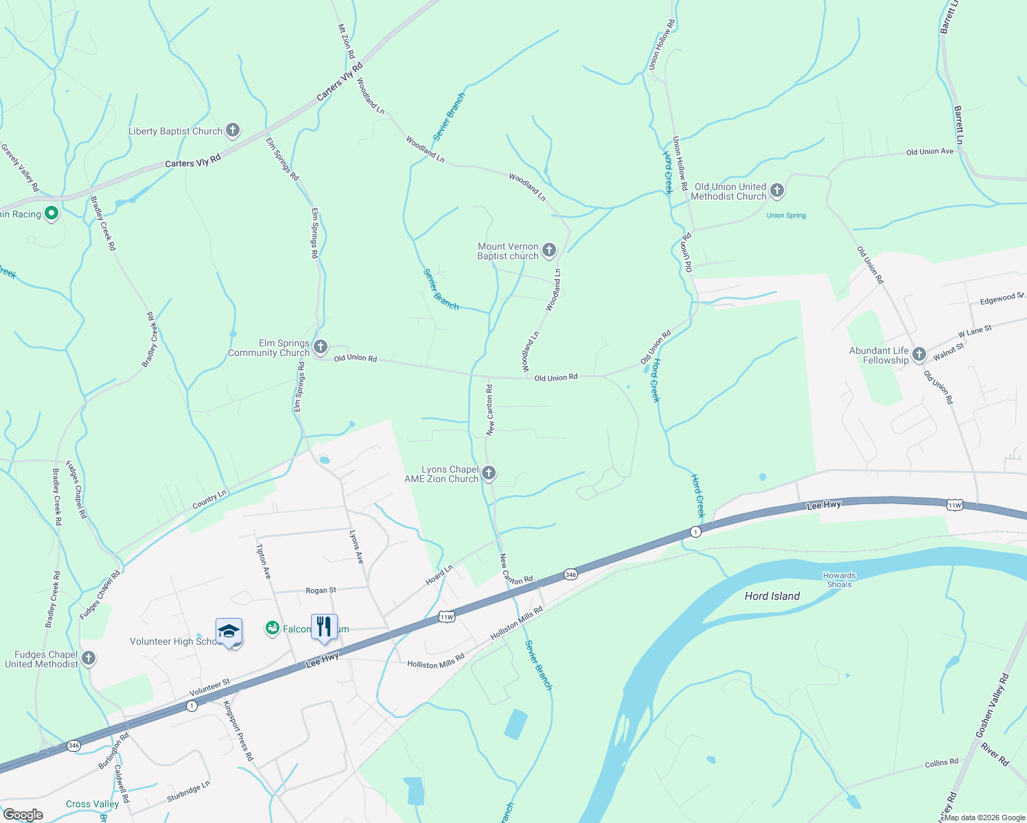 map of restaurants, bars, coffee shops, grocery stores, and more near 114 Old Country Road in Church Hill