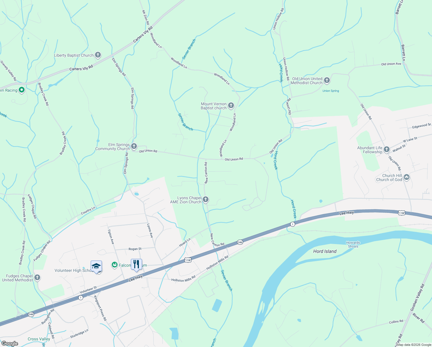 map of restaurants, bars, coffee shops, grocery stores, and more near 114 Old Country Rd in Church Hill