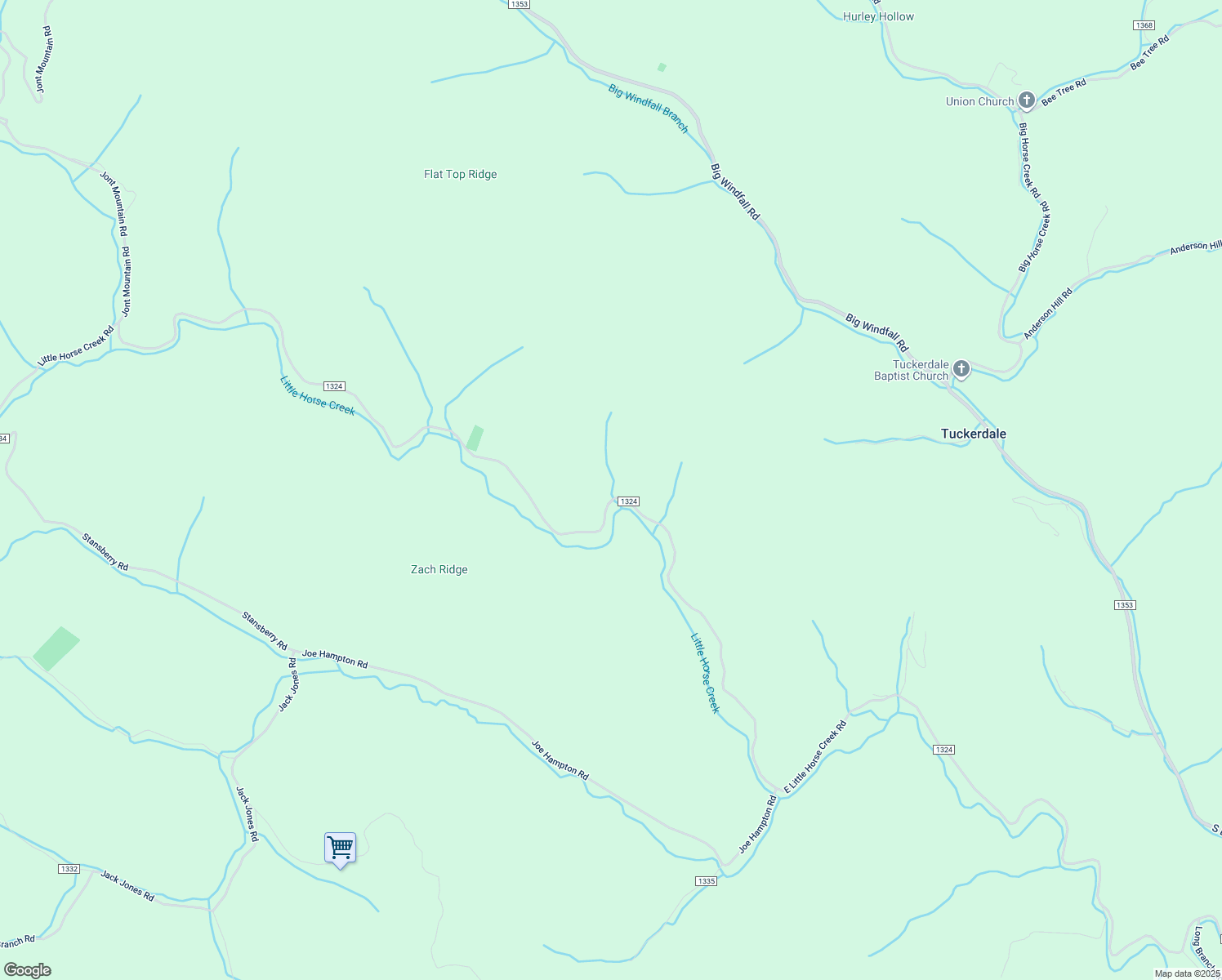 map of restaurants, bars, coffee shops, grocery stores, and more near 3488 East Little Horse Creek Road in Lansing