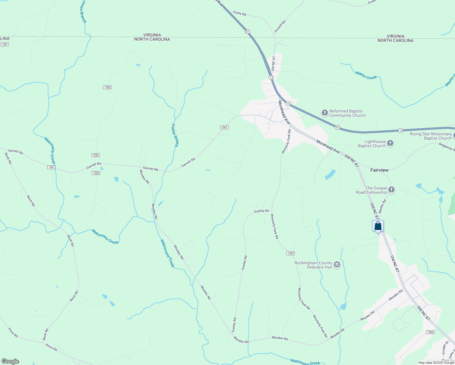 map of restaurants, bars, coffee shops, grocery stores, and more near 412 Ward Road in Eden