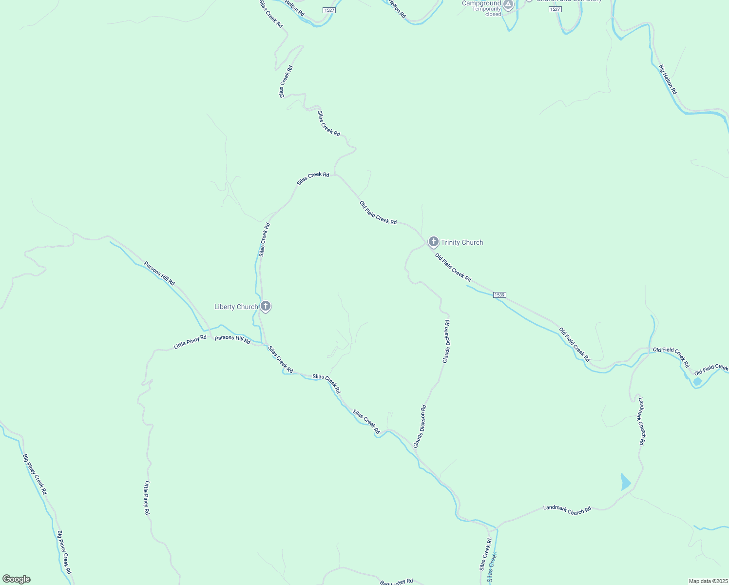 map of restaurants, bars, coffee shops, grocery stores, and more near 448 A L Blevins Road in Grassy Creek