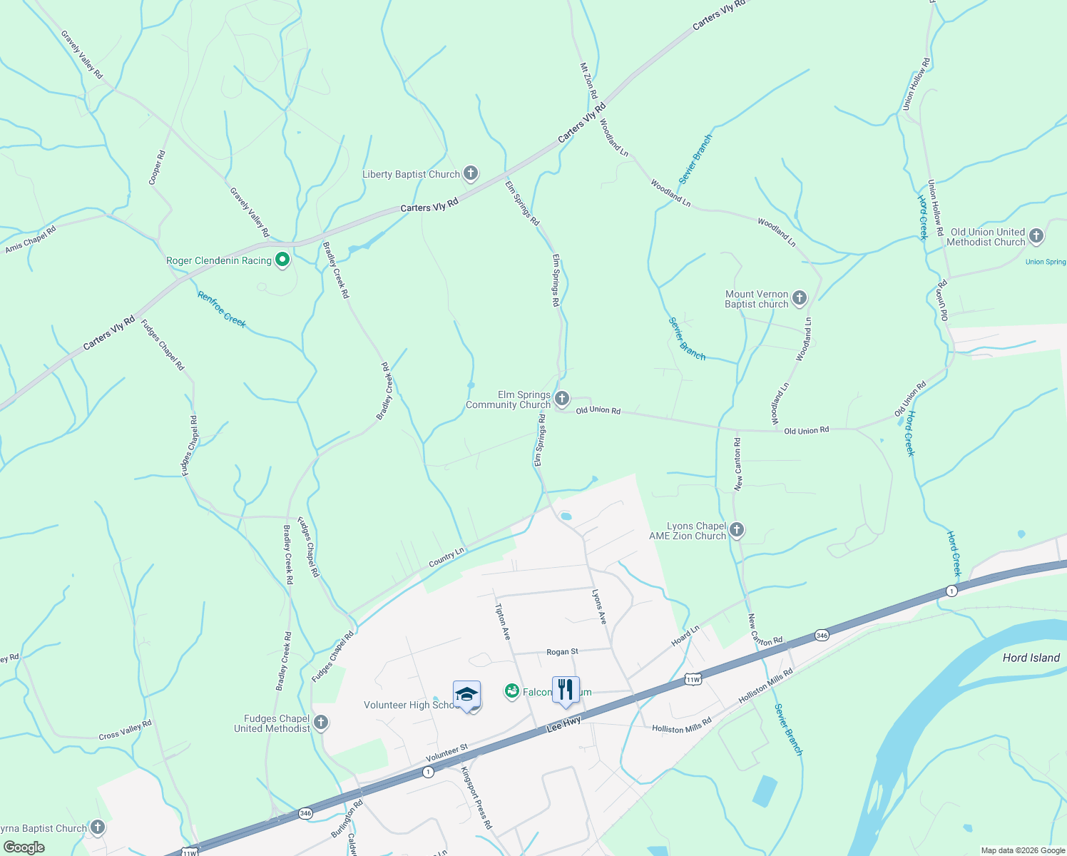map of restaurants, bars, coffee shops, grocery stores, and more near 114 Conant Road in Church Hill