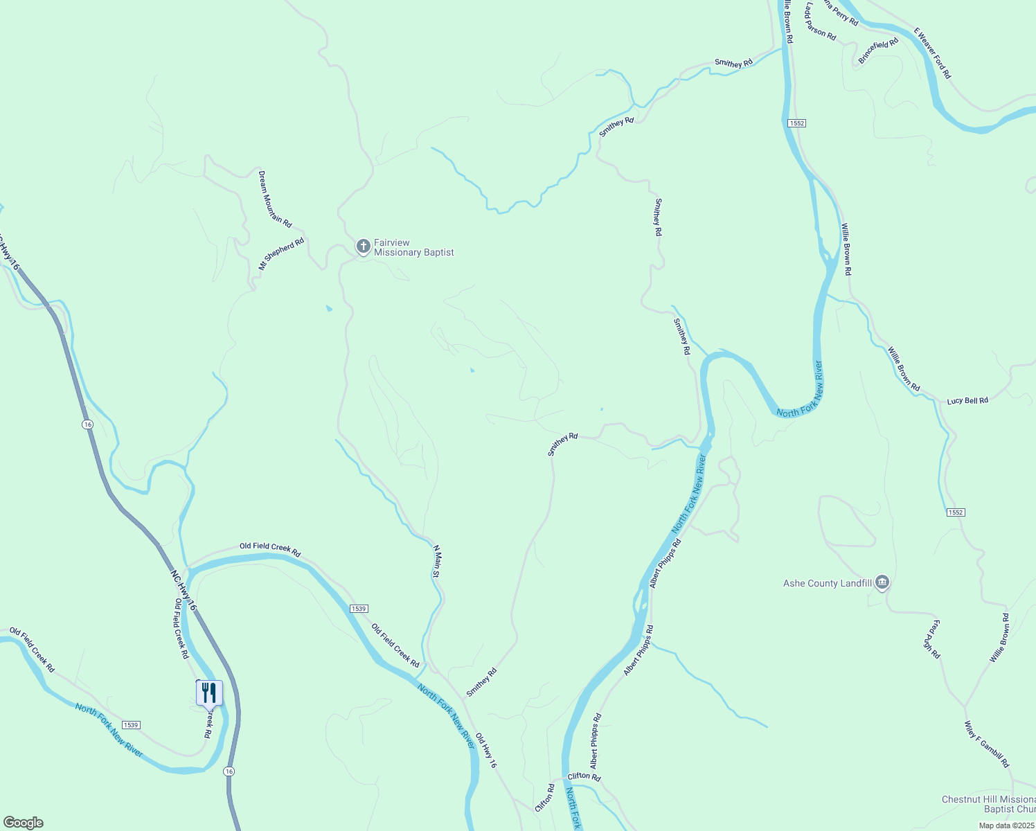 map of restaurants, bars, coffee shops, grocery stores, and more near 249 Guy Neaves Road in Crumpler
