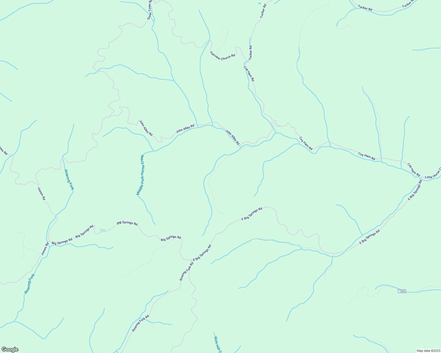 map of restaurants, bars, coffee shops, grocery stores, and more near 115 Little Horse Creek Road in Lansing