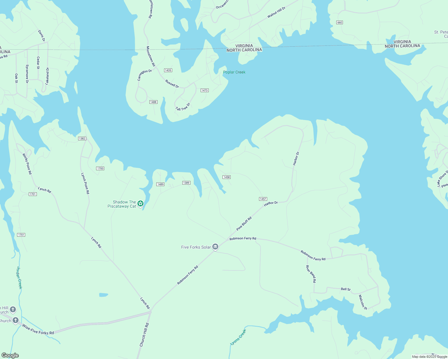 map of restaurants, bars, coffee shops, grocery stores, and more near State Road 1458 in Macon