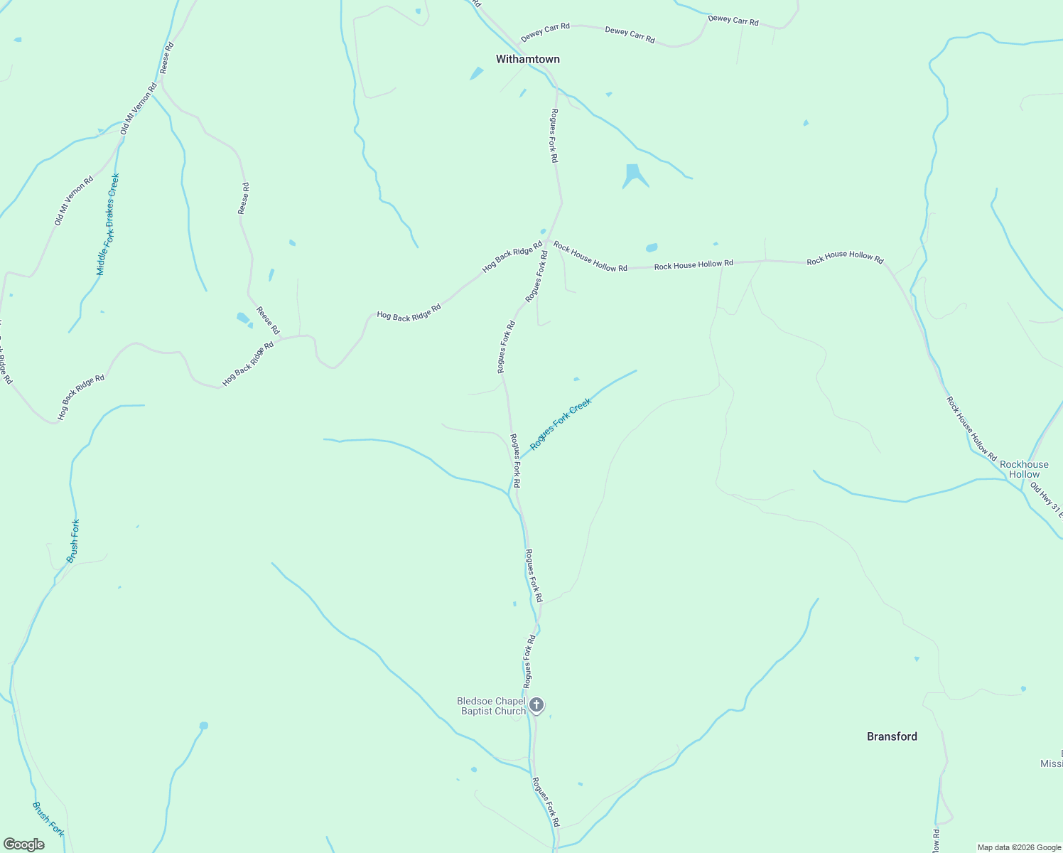 map of restaurants, bars, coffee shops, grocery stores, and more near 738 Rogues Fork Road in Bethpage