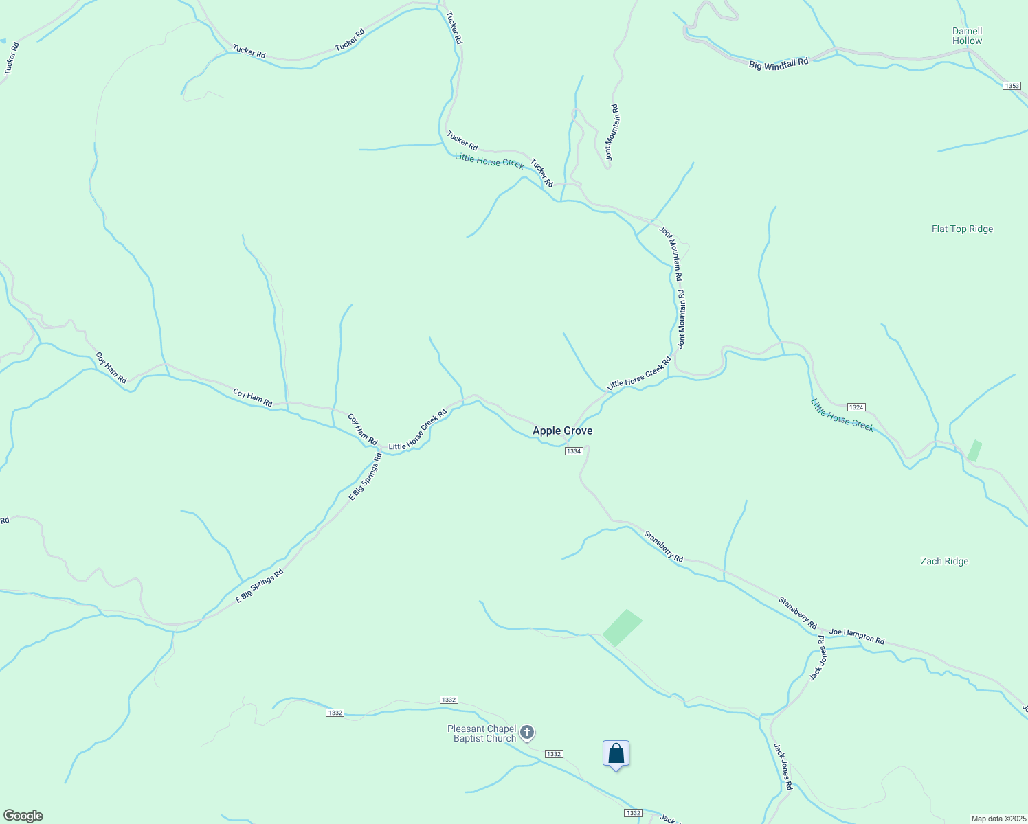 map of restaurants, bars, coffee shops, grocery stores, and more near 752 Little Horse Creek Road in Lansing