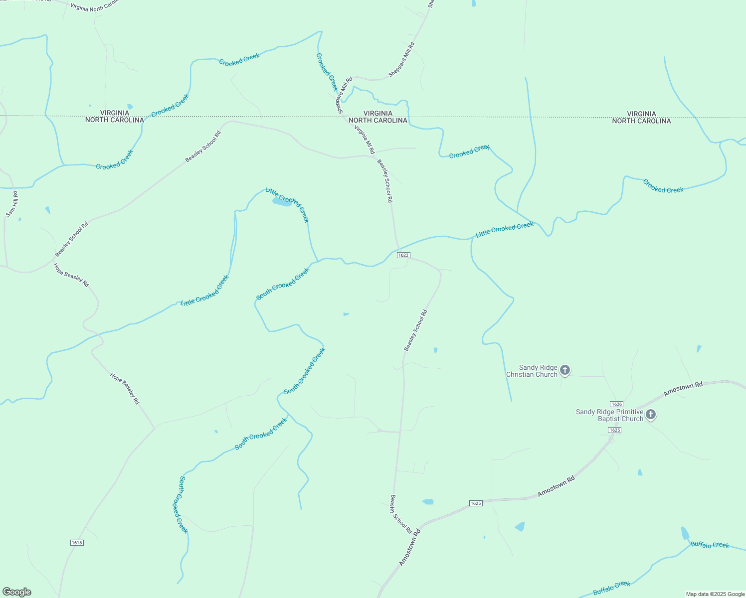 map of restaurants, bars, coffee shops, grocery stores, and more near 3262 Beasley School Road in Sandy Ridge