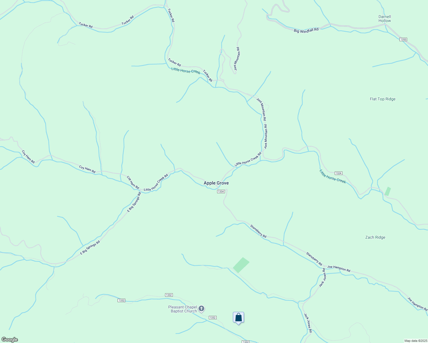 map of restaurants, bars, coffee shops, grocery stores, and more near 748 Little Horse Creek Road in Lansing
