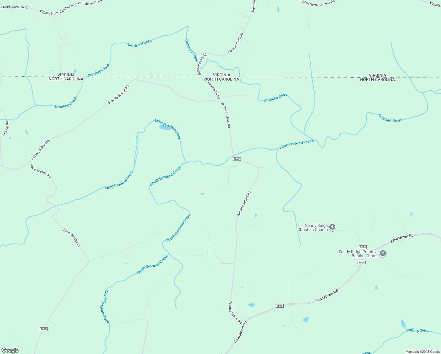 map of restaurants, bars, coffee shops, grocery stores, and more near 3262 Beasley School Road in Sandy Ridge