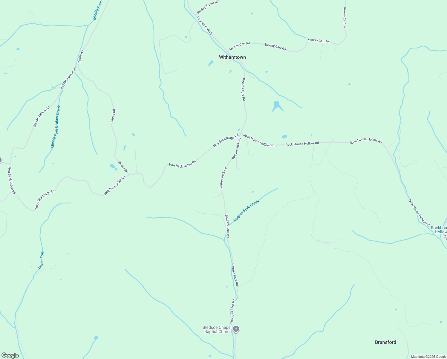 map of restaurants, bars, coffee shops, grocery stores, and more near 786 Rogues Fork Road in Bethpage