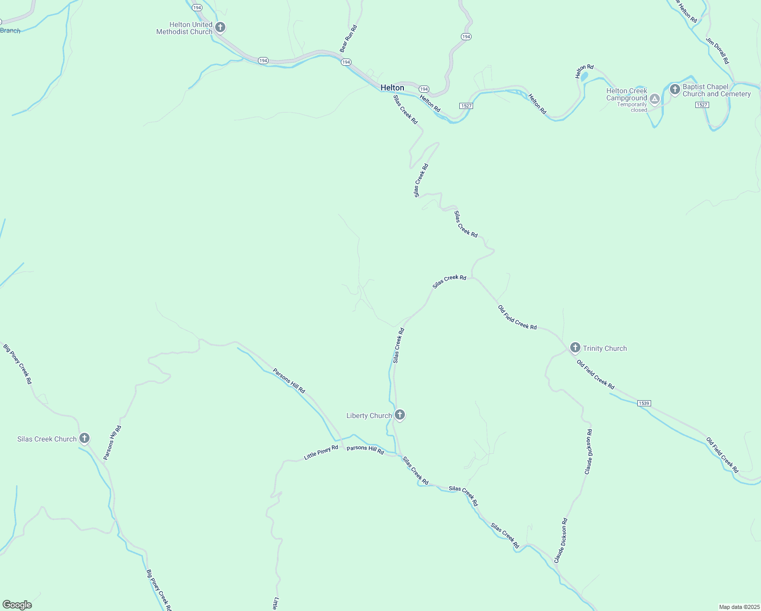 map of restaurants, bars, coffee shops, grocery stores, and more near 318 Walter Blevins Road in Lansing