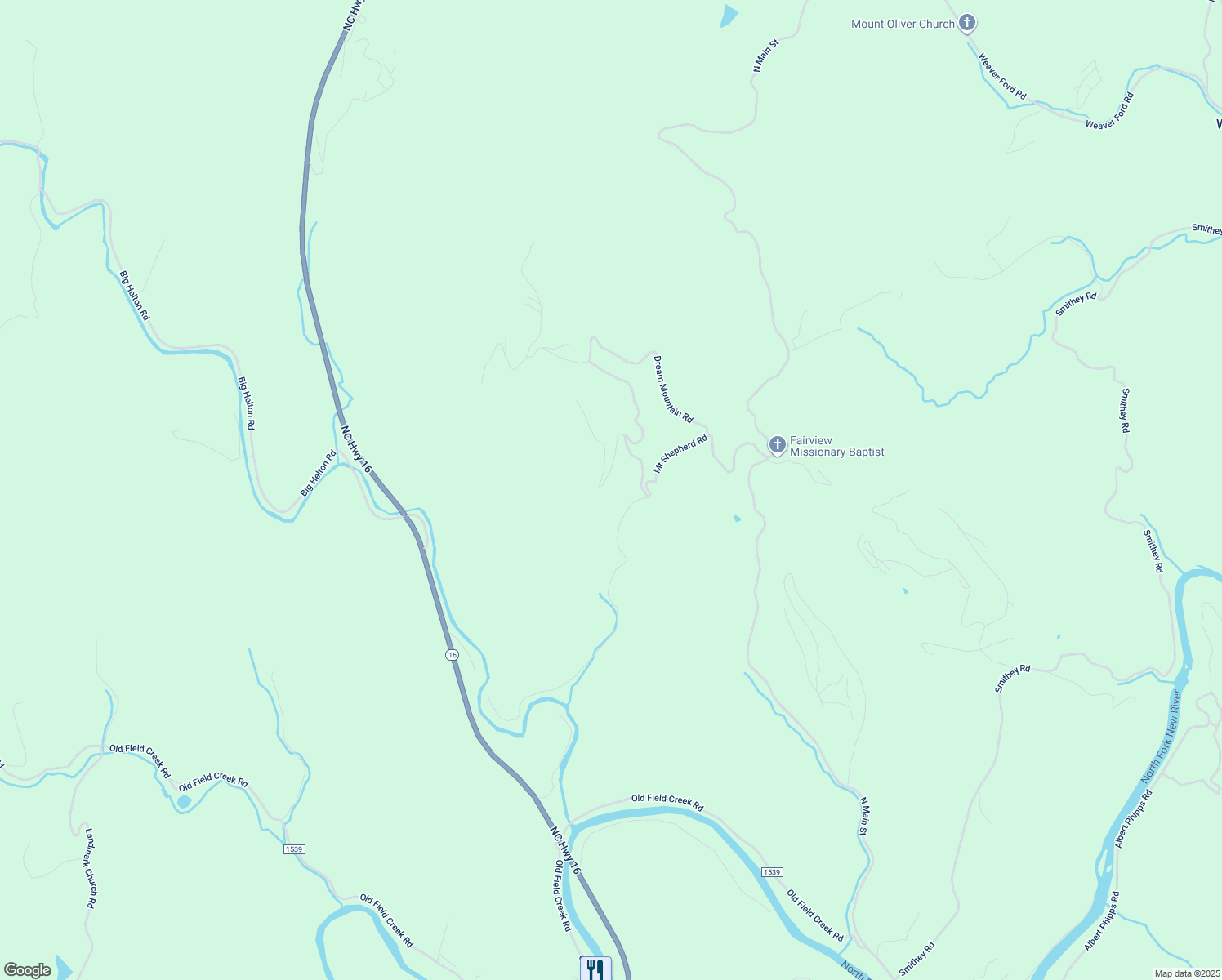 map of restaurants, bars, coffee shops, grocery stores, and more near 295 Stone Valley Road in Grassy Creek