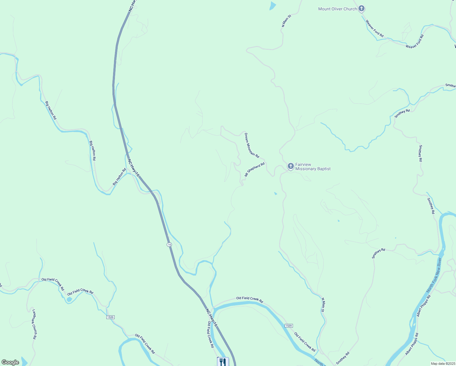 map of restaurants, bars, coffee shops, grocery stores, and more near 295 Stone Valley Road in Grassy Creek