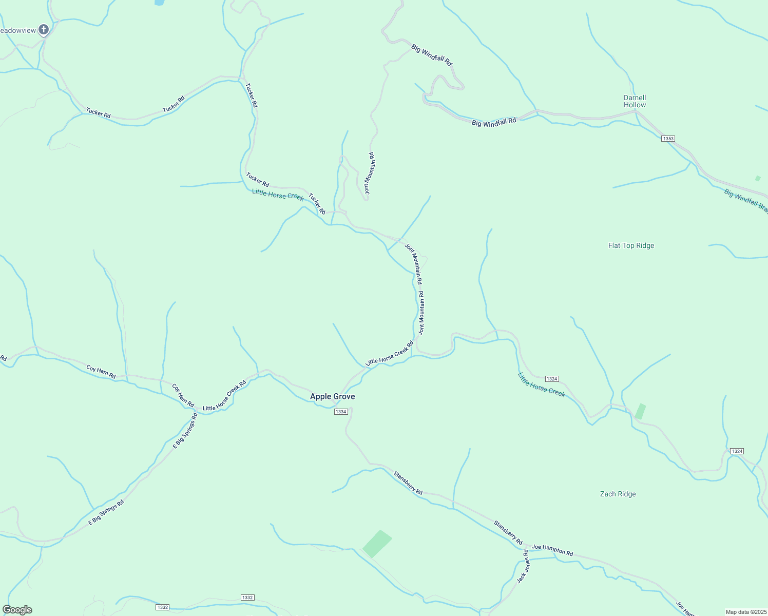map of restaurants, bars, coffee shops, grocery stores, and more near 128 Little Horse Creek Road in Lansing