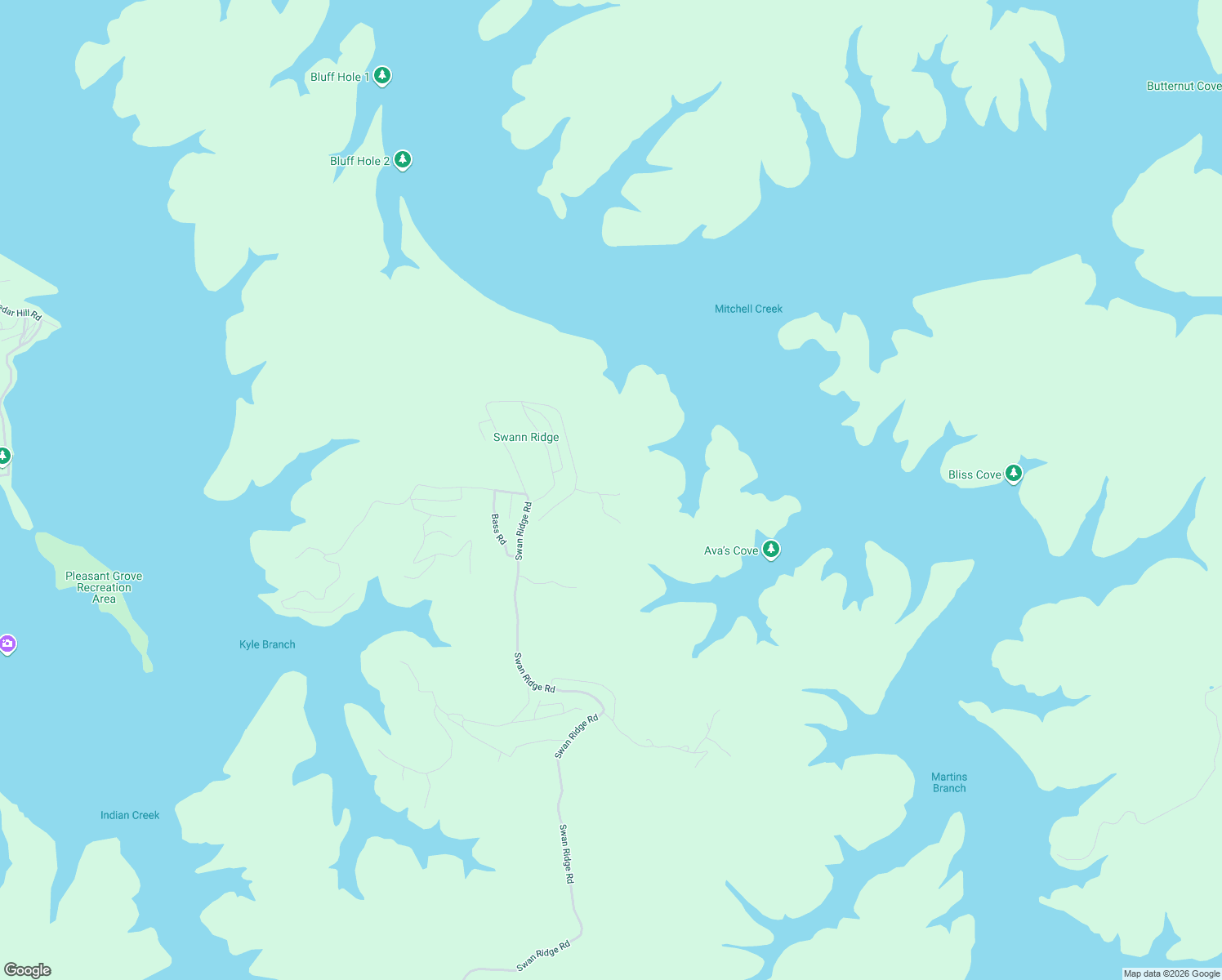 map of restaurants, bars, coffee shops, grocery stores, and more near 115 Brim Ln in Hilham
