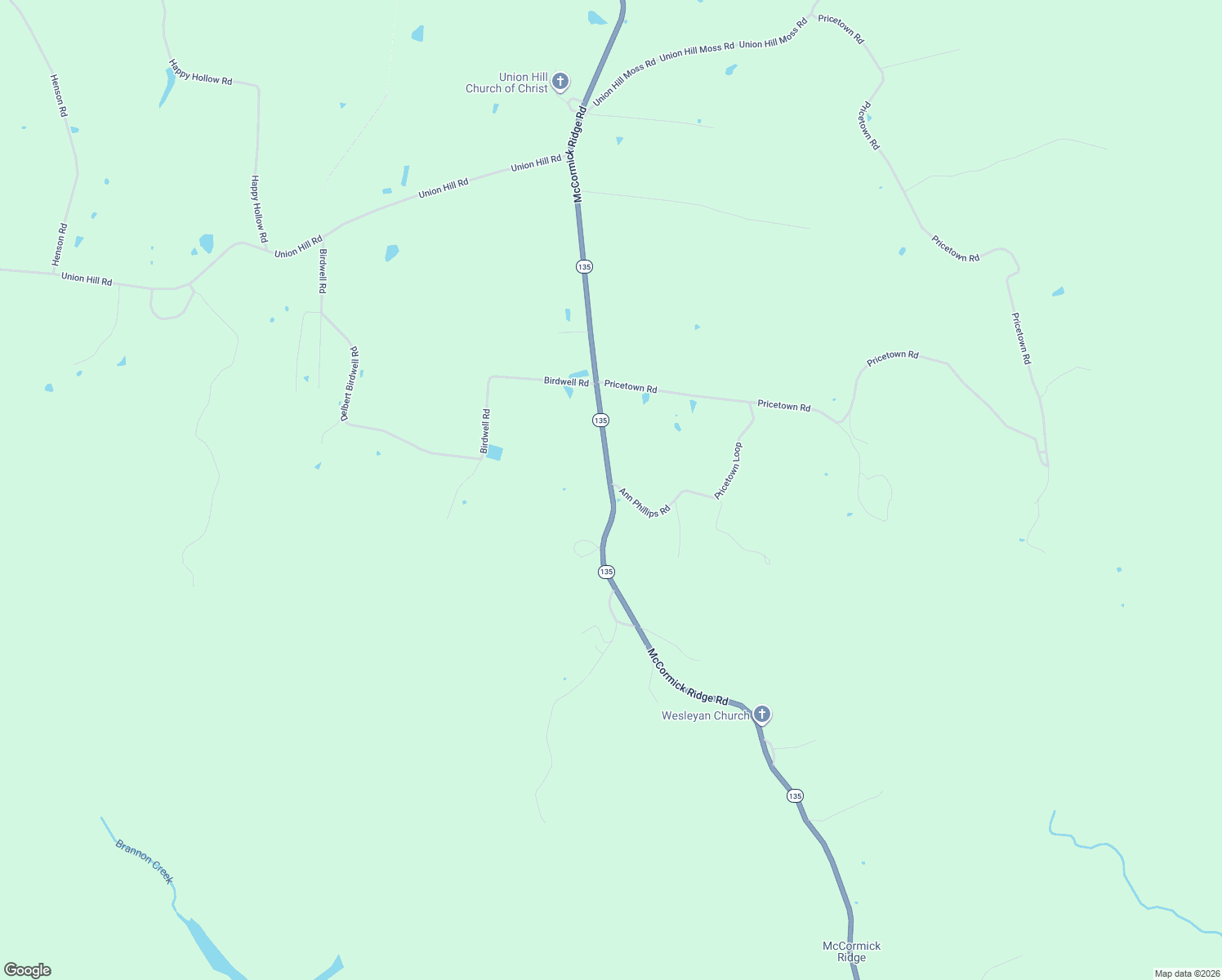 map of restaurants, bars, coffee shops, grocery stores, and more near 4643 McCormick Ridge Road in Whitleyville