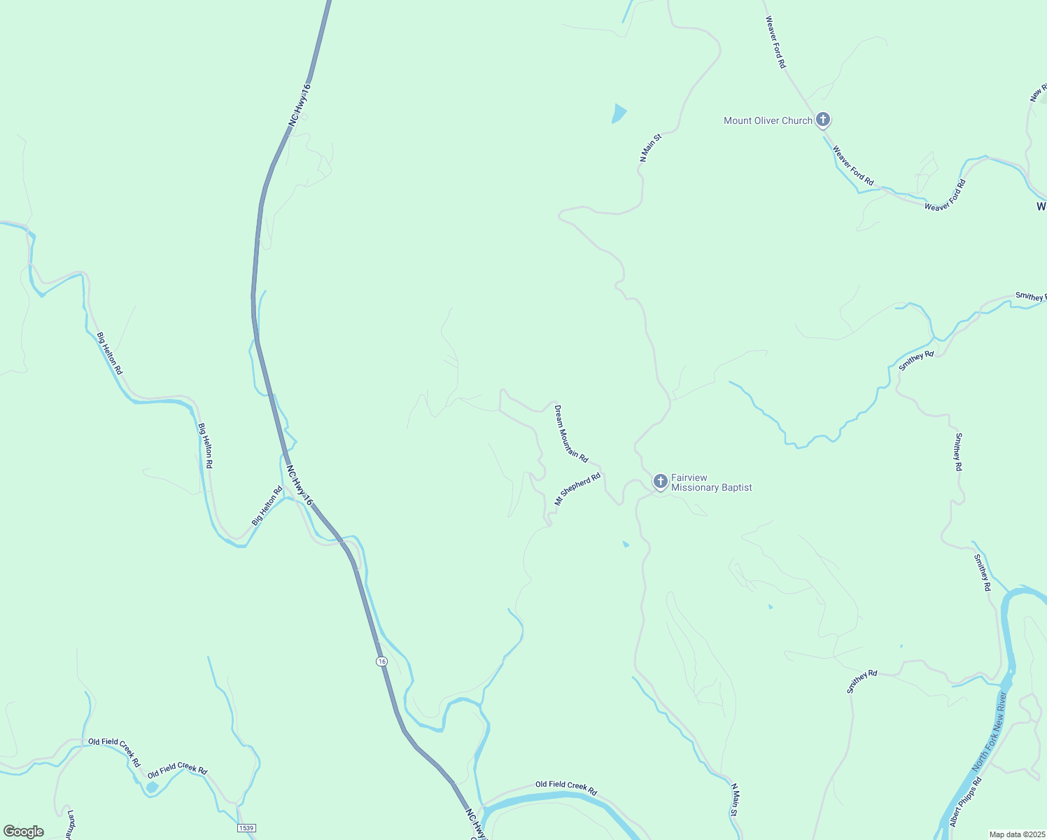 map of restaurants, bars, coffee shops, grocery stores, and more near 199 Buckland Road in Grassy Creek