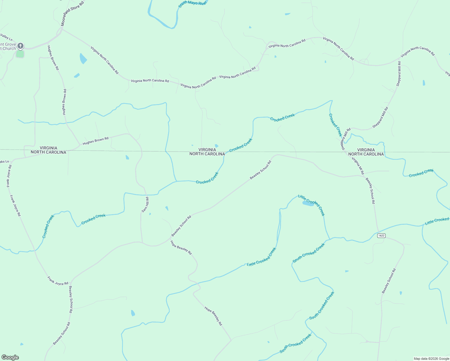 map of restaurants, bars, coffee shops, grocery stores, and more near 2421 Beasley School Road in Sandy Ridge
