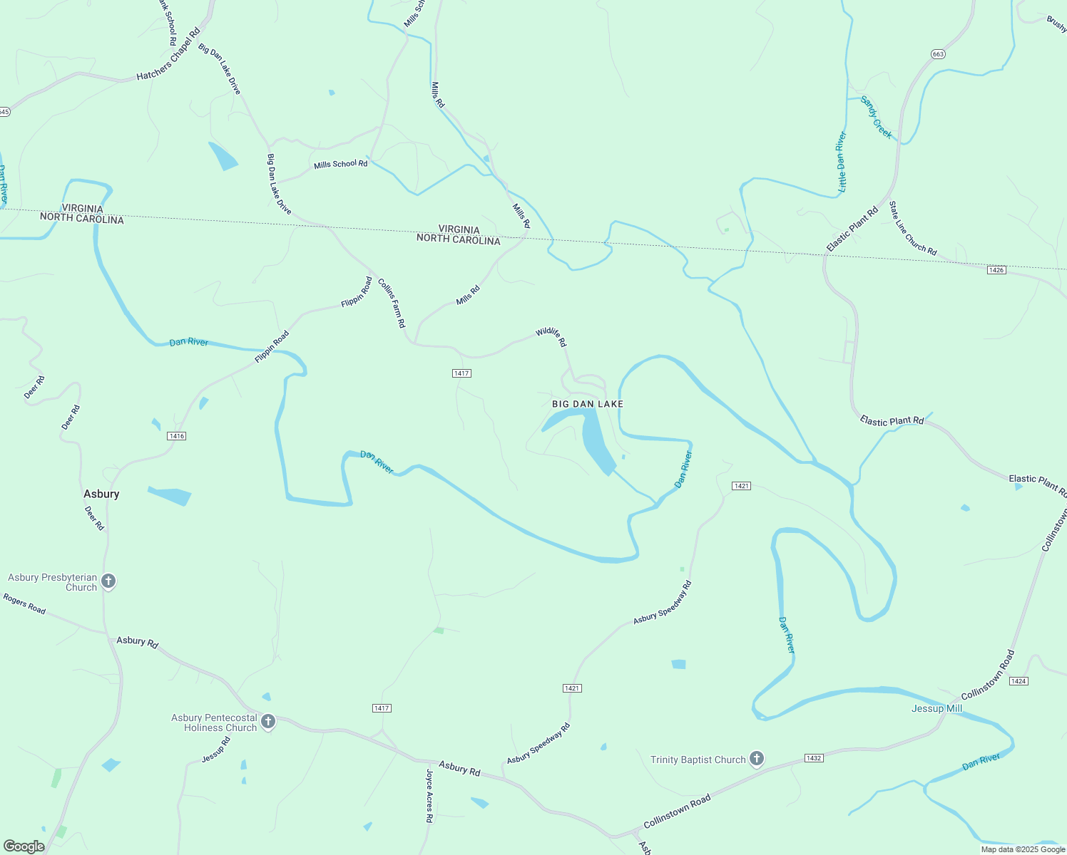 map of restaurants, bars, coffee shops, grocery stores, and more near 1100 Lakeshore Lane in Mount Airy