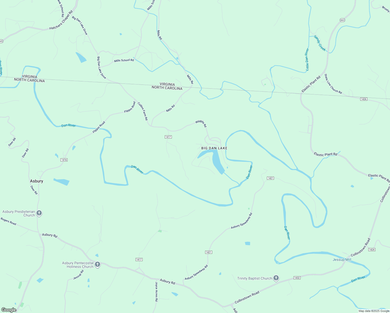 map of restaurants, bars, coffee shops, grocery stores, and more near 1100 Lakeshore Lane in Mount Airy