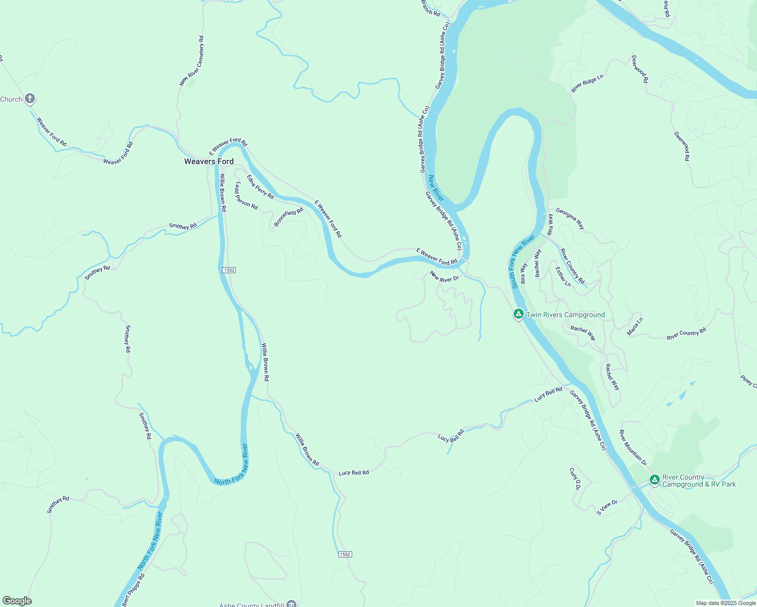 map of restaurants, bars, coffee shops, grocery stores, and more near 367 New River Drive in Crumpler