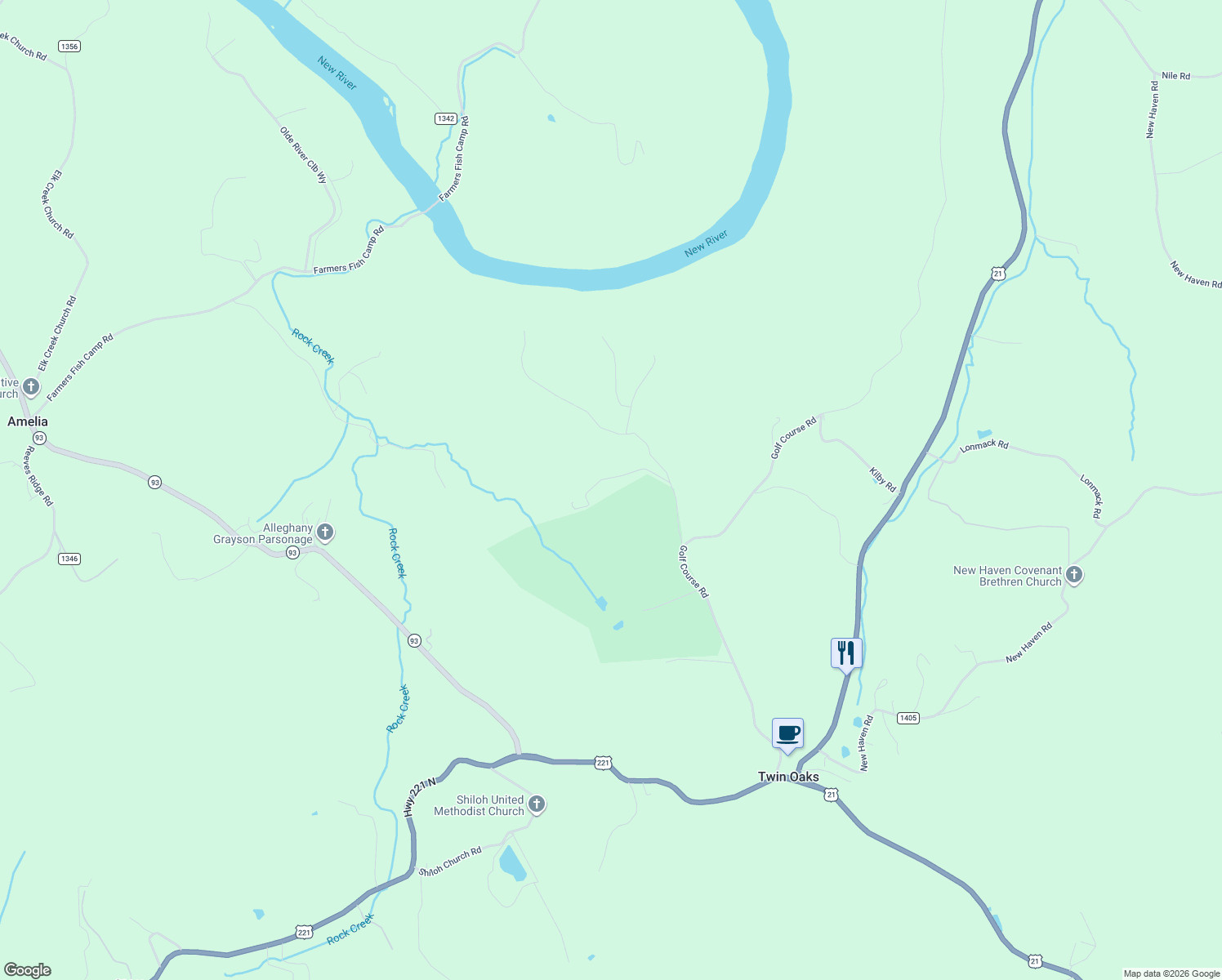map of restaurants, bars, coffee shops, grocery stores, and more near 8 Buckeye Ridge Run in Sparta