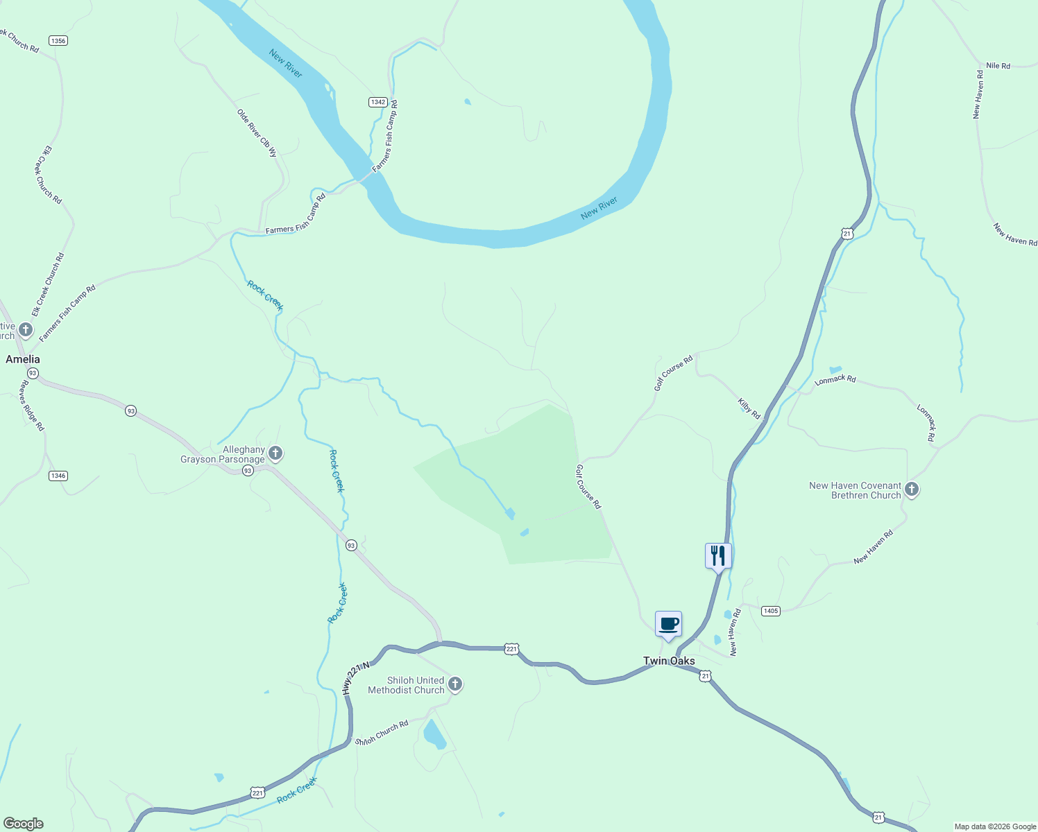 map of restaurants, bars, coffee shops, grocery stores, and more near 8 Buckeye Ridge Run in Sparta