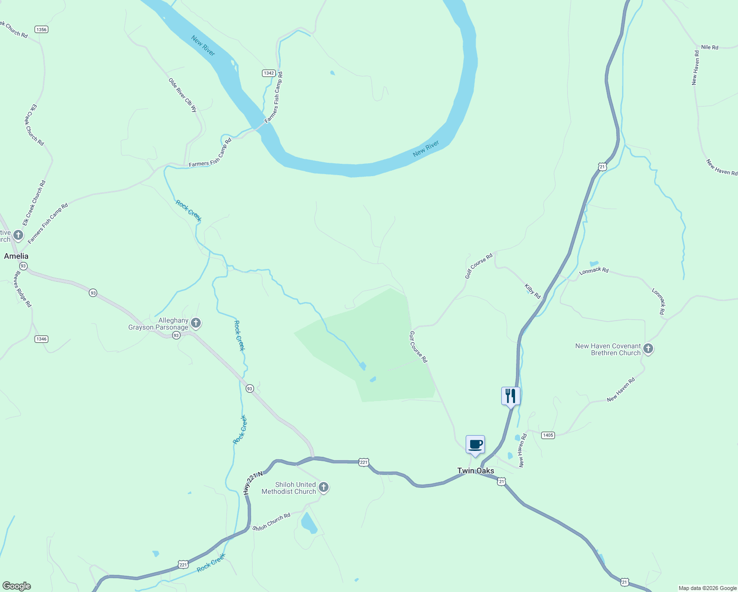 map of restaurants, bars, coffee shops, grocery stores, and more near 8 Buckeye Ridge Run in Sparta