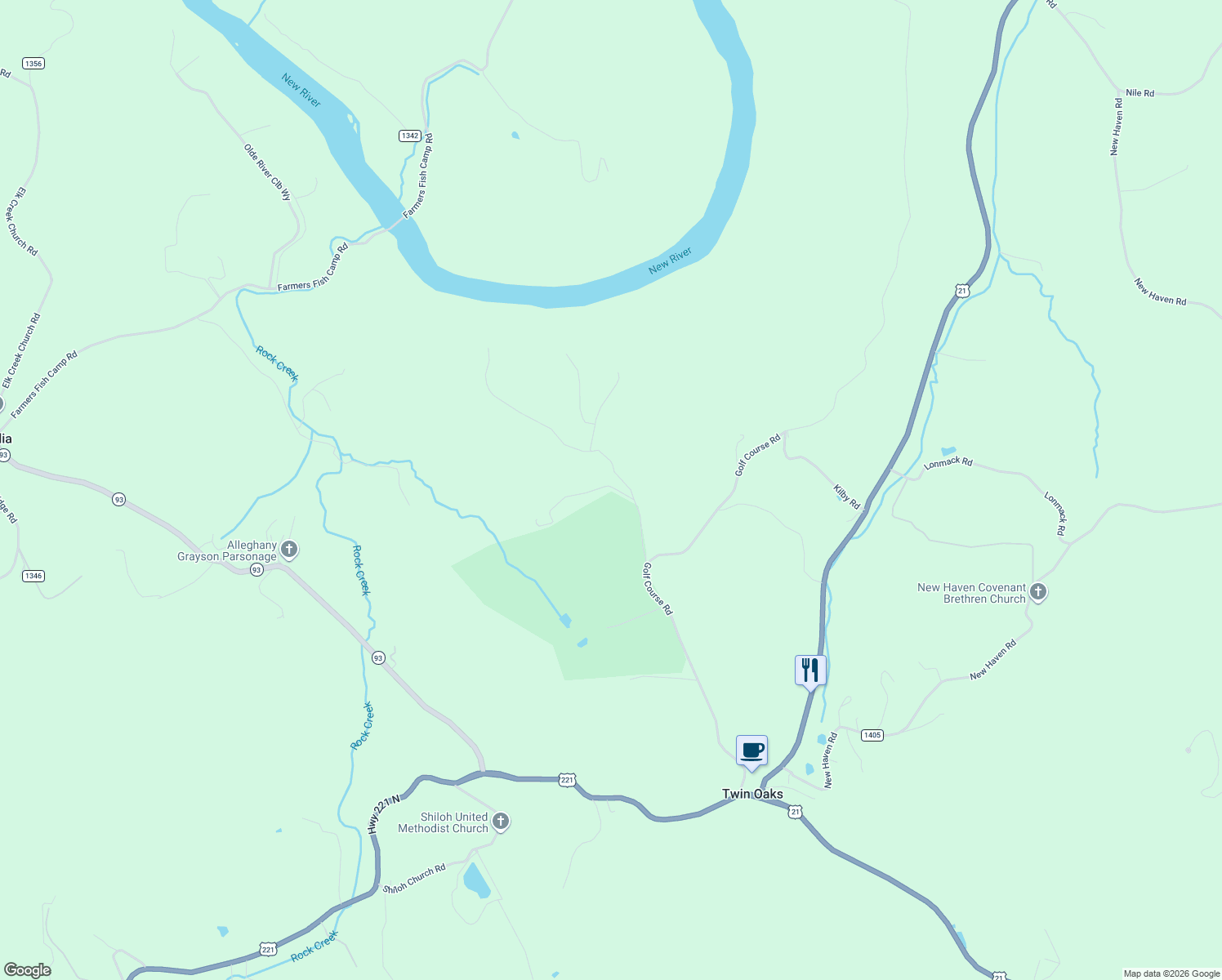map of restaurants, bars, coffee shops, grocery stores, and more near 317 Buckeye Ridge Run in Sparta